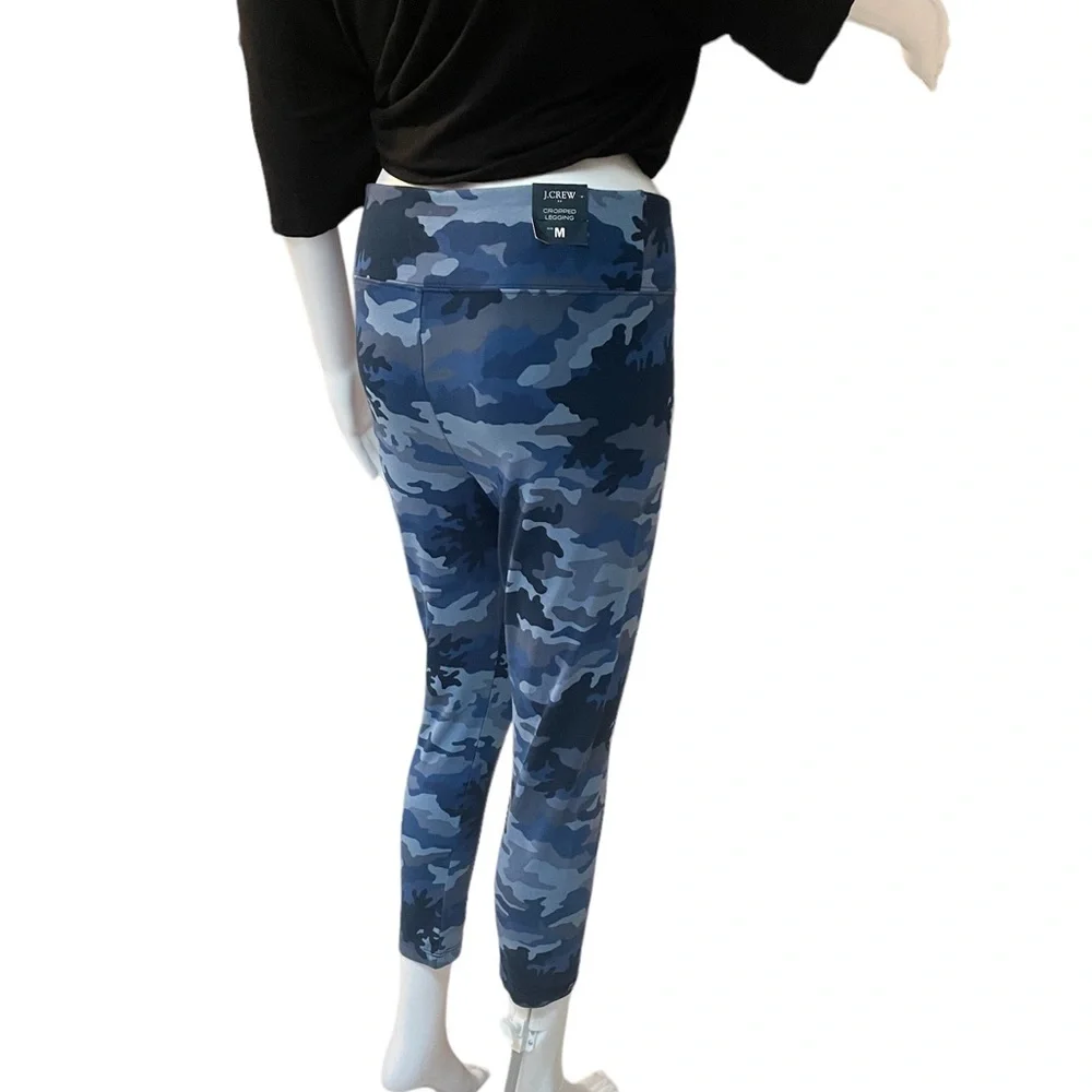 New with tags, J.Crew, crop athletic camo leggings, size medium - Picture 3 of 11